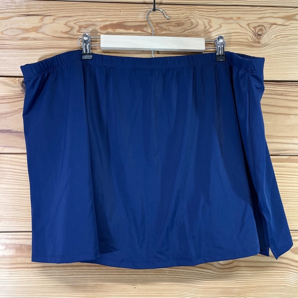 Swimsuits for All Side Slit Skirt 30 Navy Blue 24710 Swim Skirt Suit NWT B146 - Picture 7 of 9